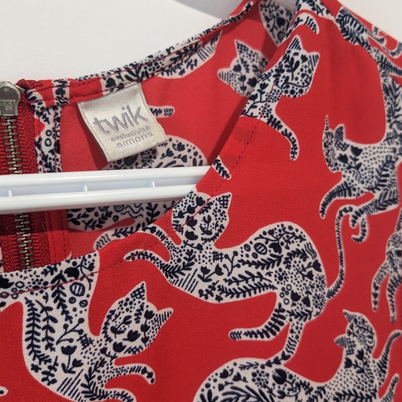 Twik Red, Blue & White Novelty Zip-Up Back Cami - Picture 4 of 7